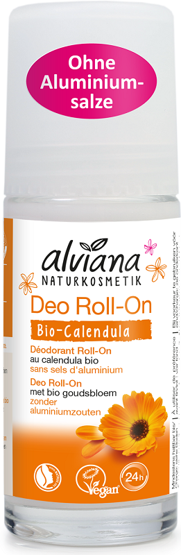 Alviana desodorante roll-on bio caléndula y bio hamamelis