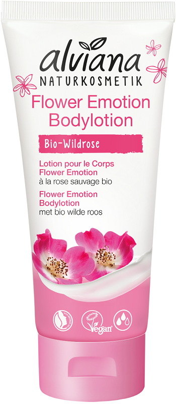 Alviana Flower Emotion Body Lotion with wild rose and hibiscus