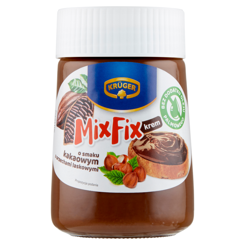 Mix Fix Krem kakaowy z orzechami laskowymi bez oleju palmowego
