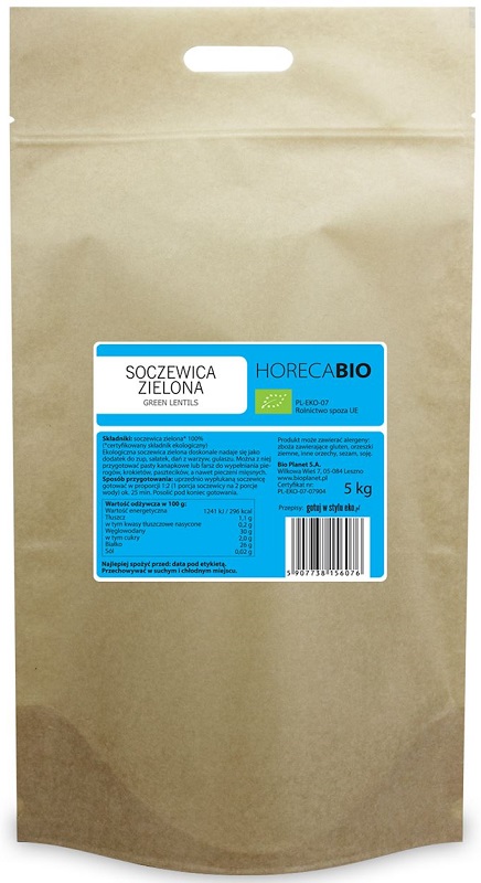 Horeca Green lentils BIO