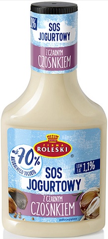 Roleski Sos Jogurtowy z Czosnkiem 70% jogurtu