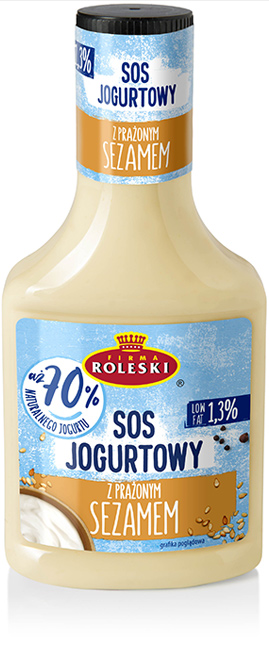 Roleski Sos Jogurtowy z Prażonym Sezamem 70% jogurtu
