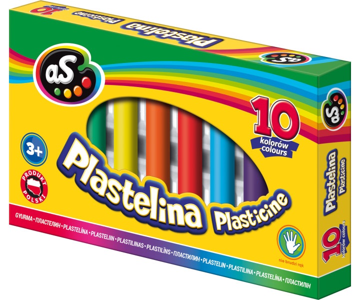As Plastelina 10 kolorów
