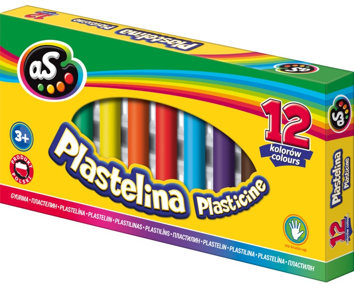 As Plastelina 12 kolorów