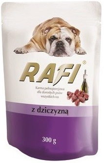 Rafi Alimento completo para perros adultos de todas las razas con carne de venado