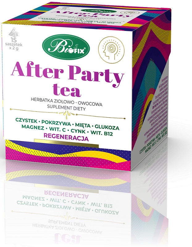 Bifix After Party Tea Herbal - фруктовый чай. Биологически активная добавка 15 х 2 г
