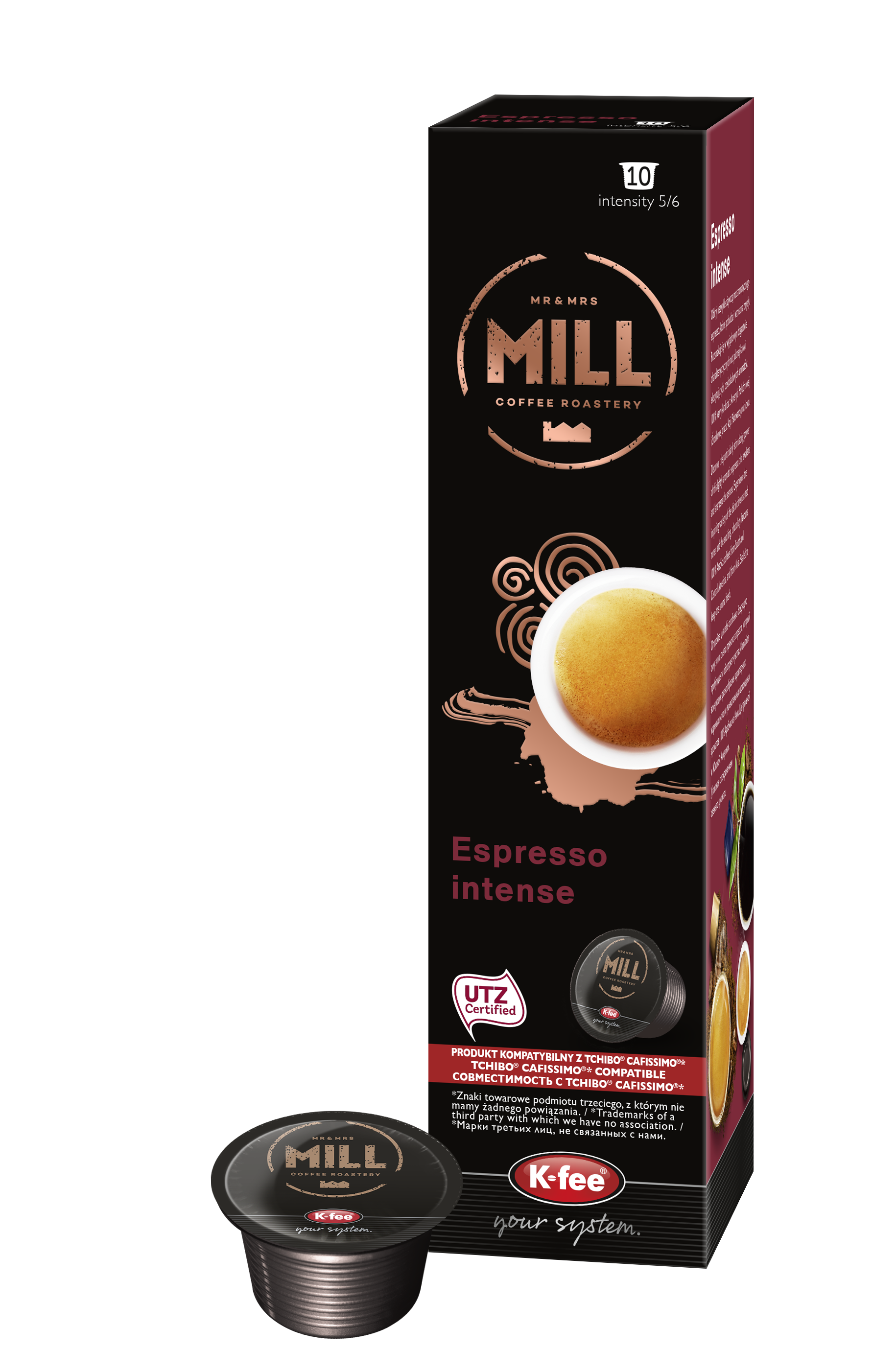 Mr & Mrs Mill Espresso cápsulas de café intenso
