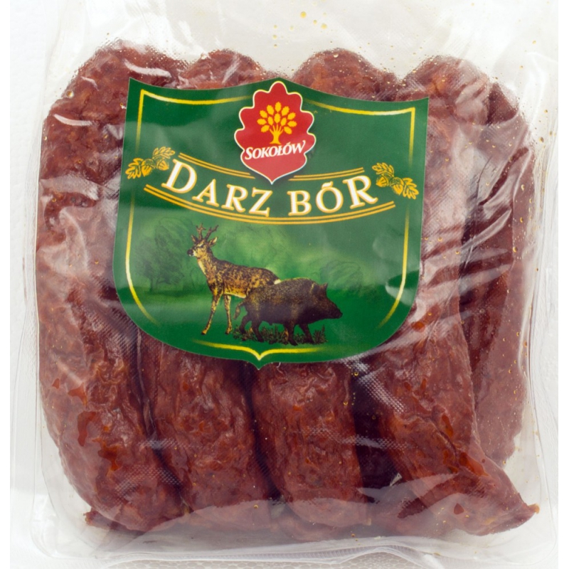 Sokołów Darz Bór Salchicha de cazador con carne de venado, producto de peso