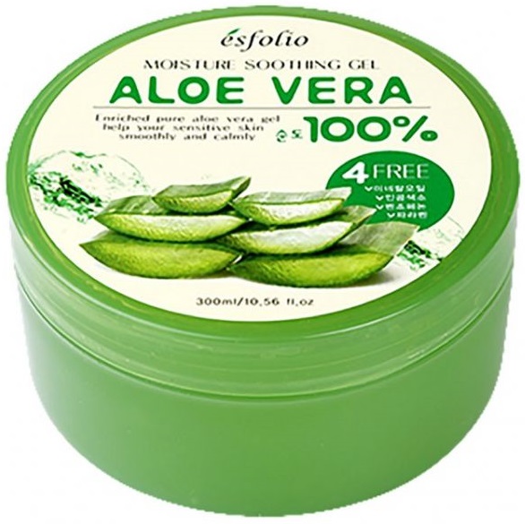 Esfolio Beruhigendes und feuchtigkeitsspendendes Gel für Gesicht und Körper, 100% Aloe