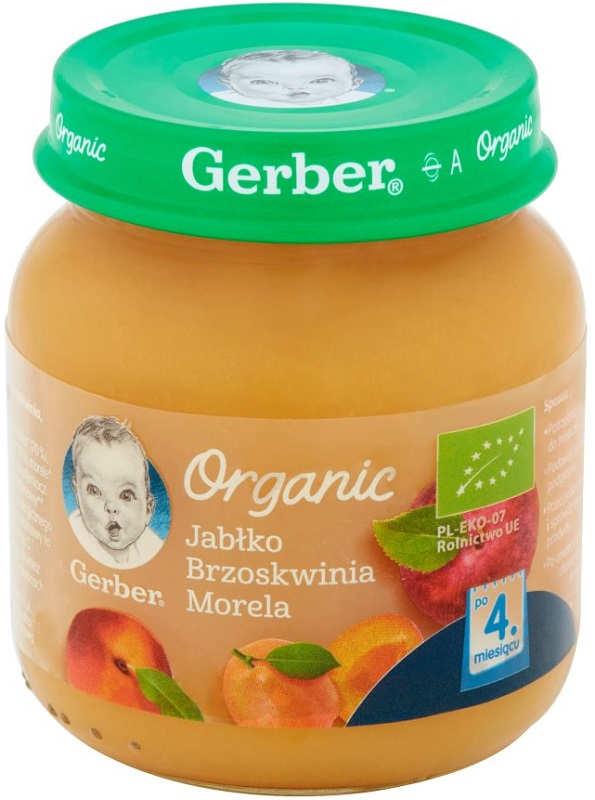 Gerber Organic Jabłko brzoskwinia morele