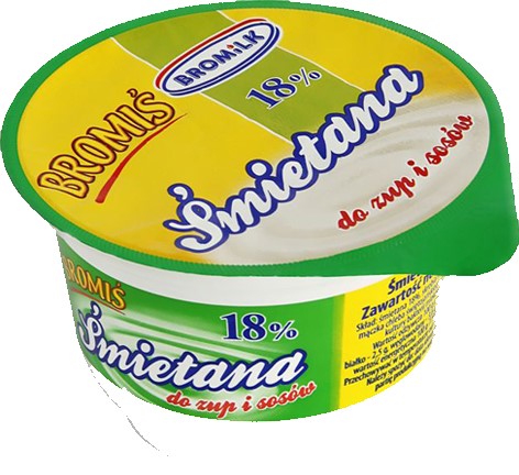 Bromilk Bromiś Cream 18% thermized for soups and sauces