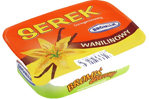 Bromilk Homogenized cheese with vanilla flavor