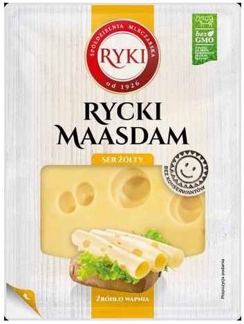 Rebanadas de queso Maasdam Rycki