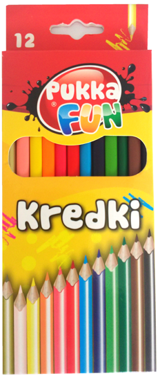 Pukka Fun Crayons Dreieckige Buntstifte 12 Farben