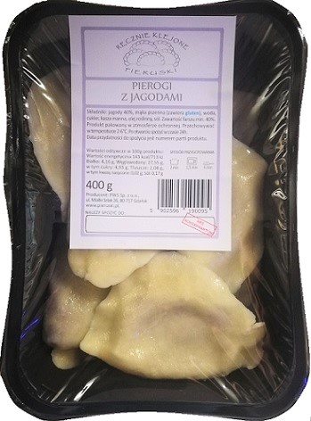 Pieruski Pierogi z Jagodami ręcznie klejone