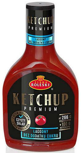 Roleski Premium Mild Ketchup NUEVO sin azúcar añadido