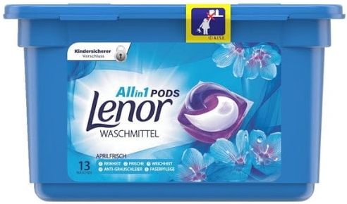 Lenor ALLin1 washing gel capsules for color and white