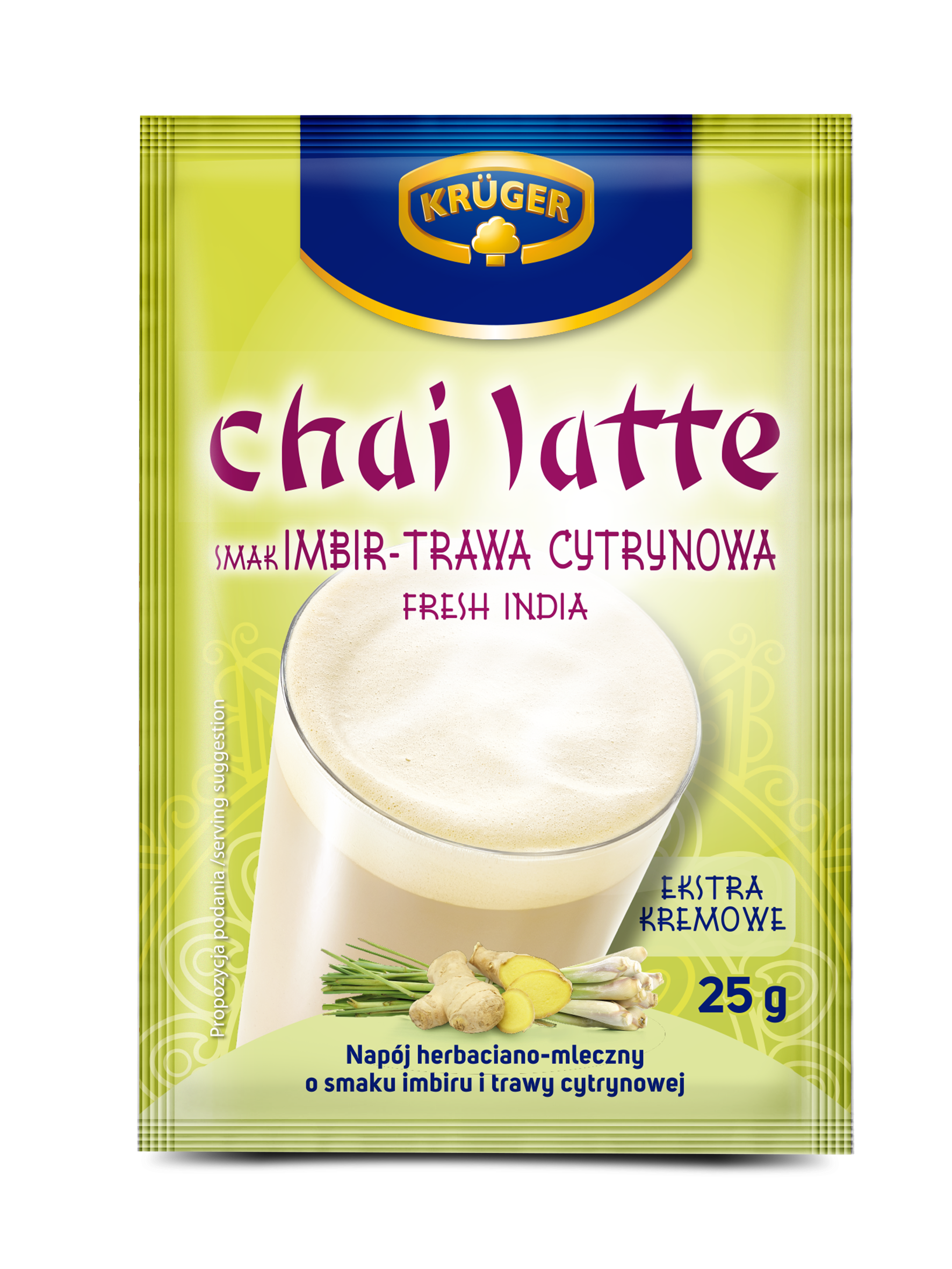 Krüger Chai Latte smak imbir-trawa cytrynowa