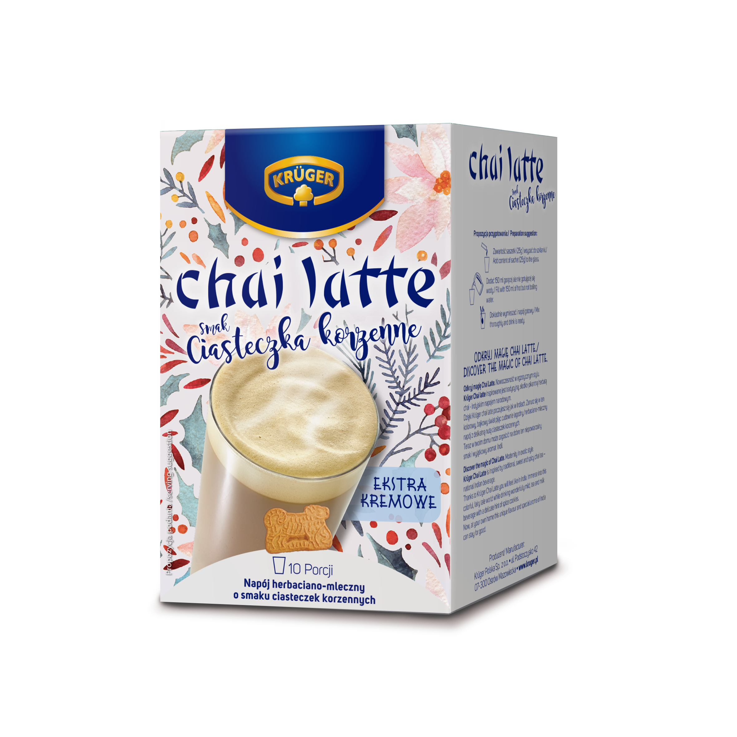 Krüger Chai Latte smak ciasteczka korzenne