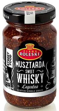 Roleski Musztarda Sweet Whisky linia Street Food, NOWOŚĆ łagodna