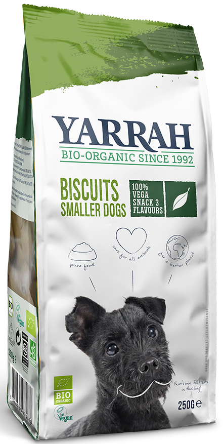 Galletas de cereales Yarrah BIO para un perro de raza pequeña
