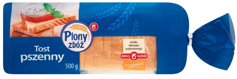 Plony Zbóż chleb tostowy pszenny