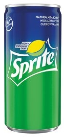 Sprite carbonated drink with a lemon-lime flavor