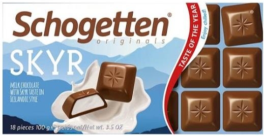 Schogetten Skyr Milk chocolate with Skyr flavor filling