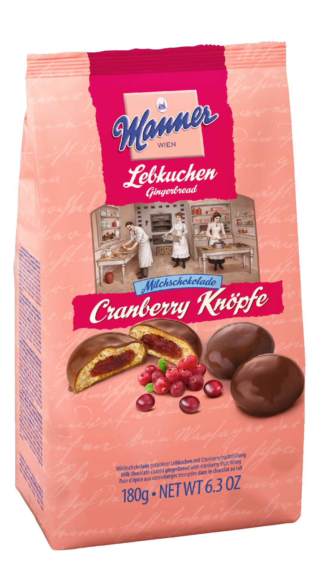 Manner Gingerbreads with cranberry filling