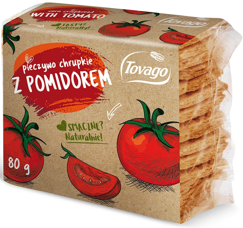 Tovago Knuspriges Brot mit Tomaten