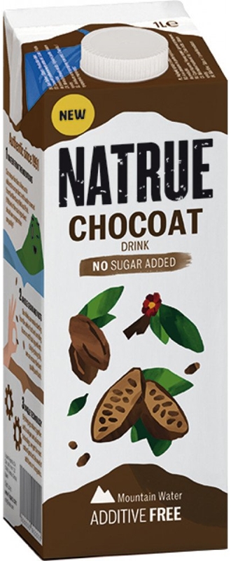 Natrue Oat drink with cocoa flavor and roasted walnuts