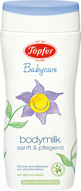Topfer Body lotion for babies with BIO wheat bran extract and BIO shea butter