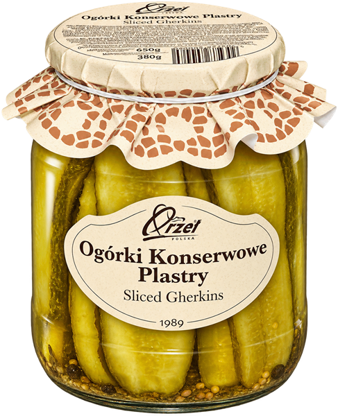 Orzeł Polska Sliced Gherkins