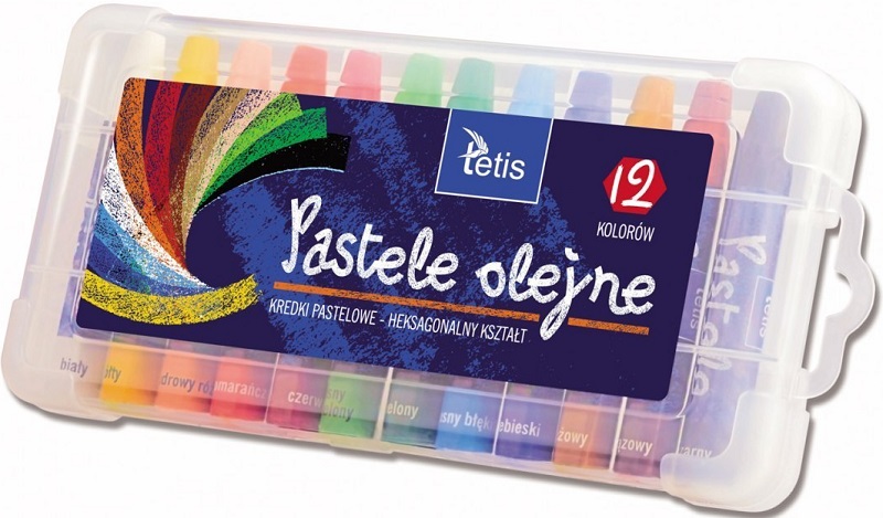 Tetis Oil Pastellfarben 12 Farben, sechseckige Form