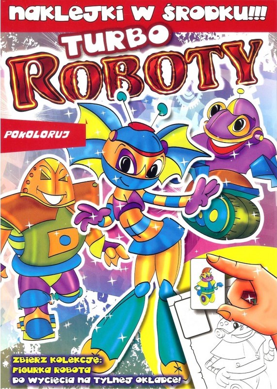 Книжка-раскраска Турбо-роботы от издательства MD
