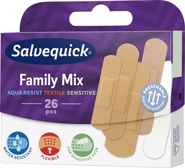 Salvequick Famili Mix Набор пластырей