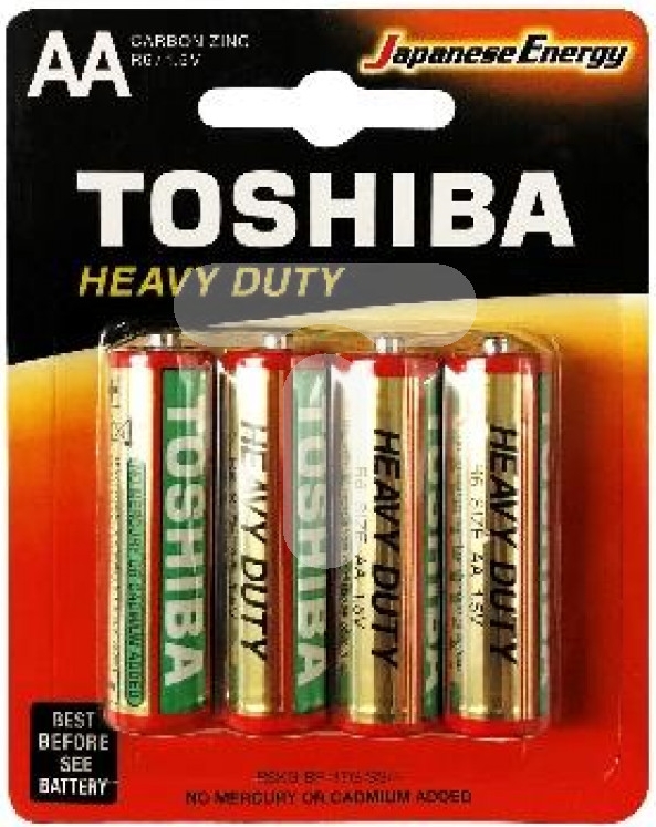 Батарейки TOSHIBA HEAVY DUTY R6 / AA