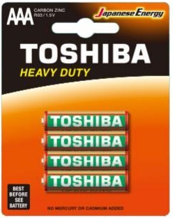 Baterías Toshiba de servicio pesado R3 / AAA