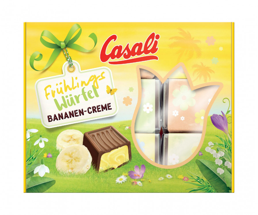 Casali Spring dice with banana cream