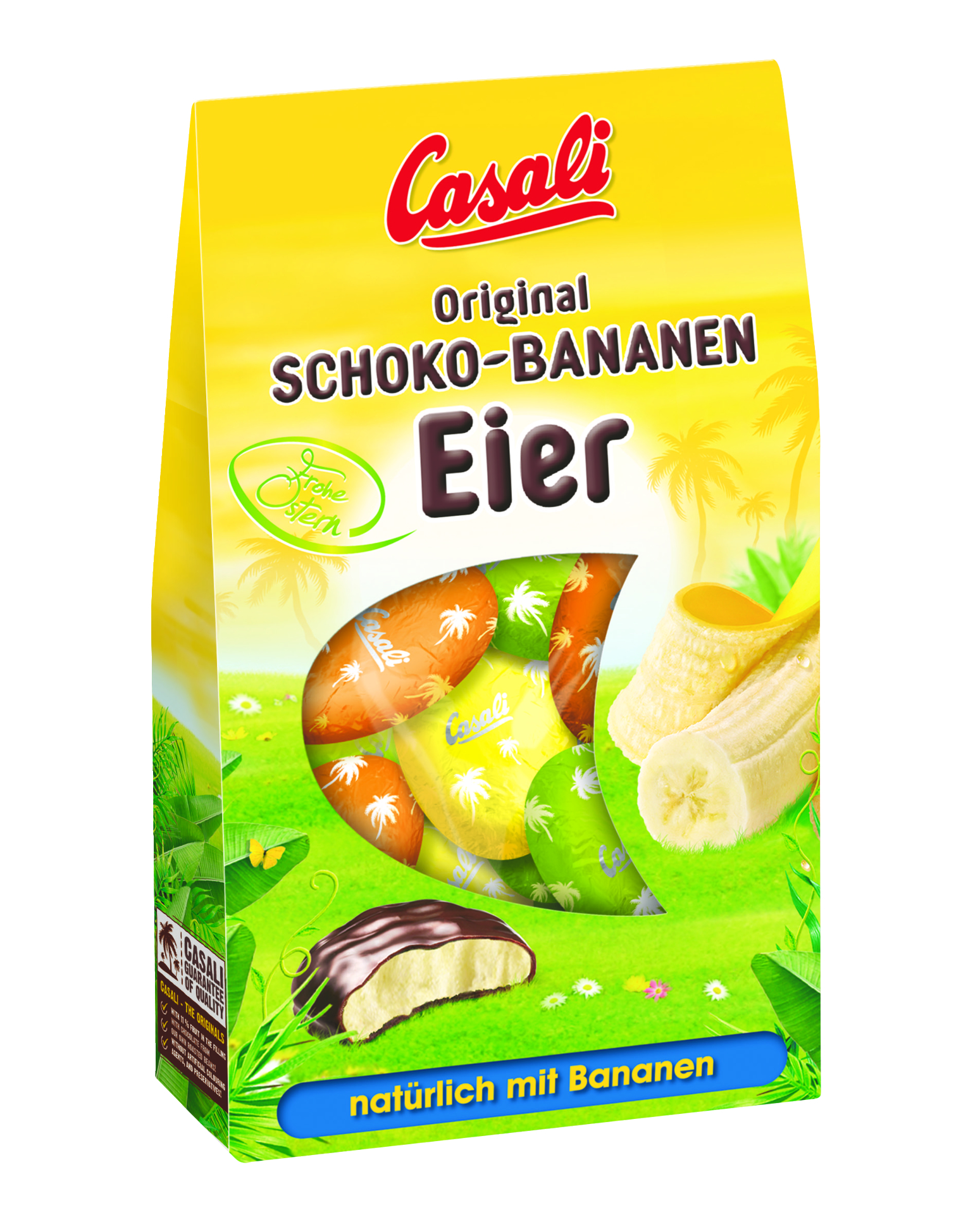Casali Schokoladen-Bananen-Hälften von Eiern