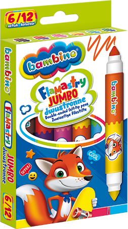 Bambino Jumbo double-sided markers 6/12 colors