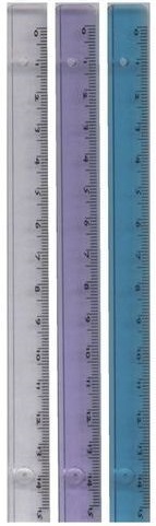 Narrow transparent ruler 15 cm