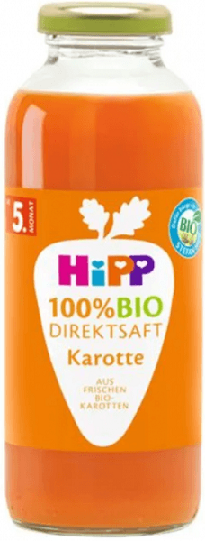 HiPP Juice 100% BIO Juicy Carrot, прямого отжима