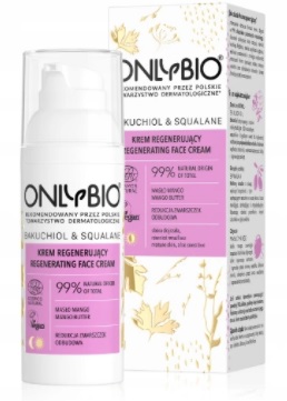 Only Bio Bakuchiol & Squalane Crema regeneradora - reducción de arrugas, reconstrucción Pieles maduras y sensibles