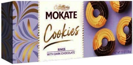 Mokate Cookies biscuits with dark chocolate