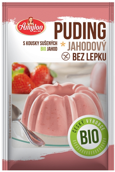 Amylon budyń truskawkowy BIO