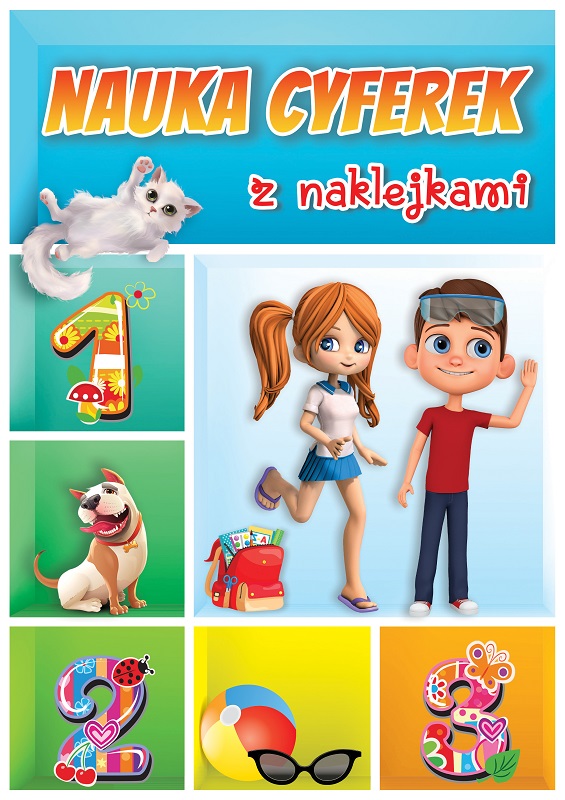Nauka cyferek z naklejkami. Wydawnictwo MD