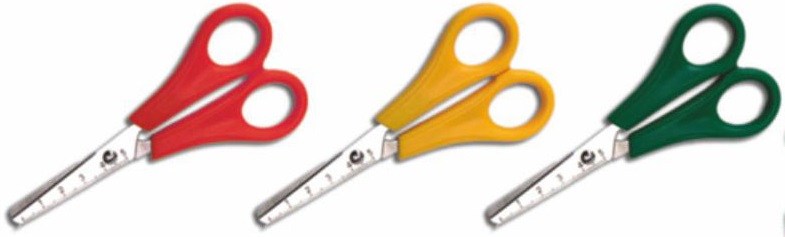 Ok Office School scissors with color mix graduation
