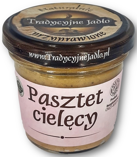 Traditional Food Veal Pate pasteurized jar