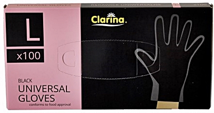 Clarina Universalhandschuhe schwarz L.